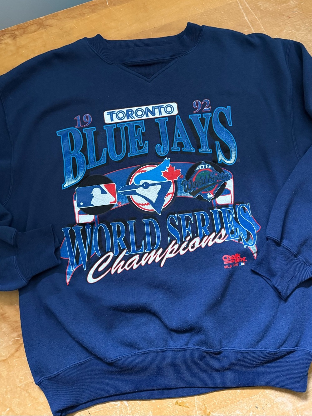 Vintage 1992 Toronto Blue Jays World Series Champions Sweatshirt XL